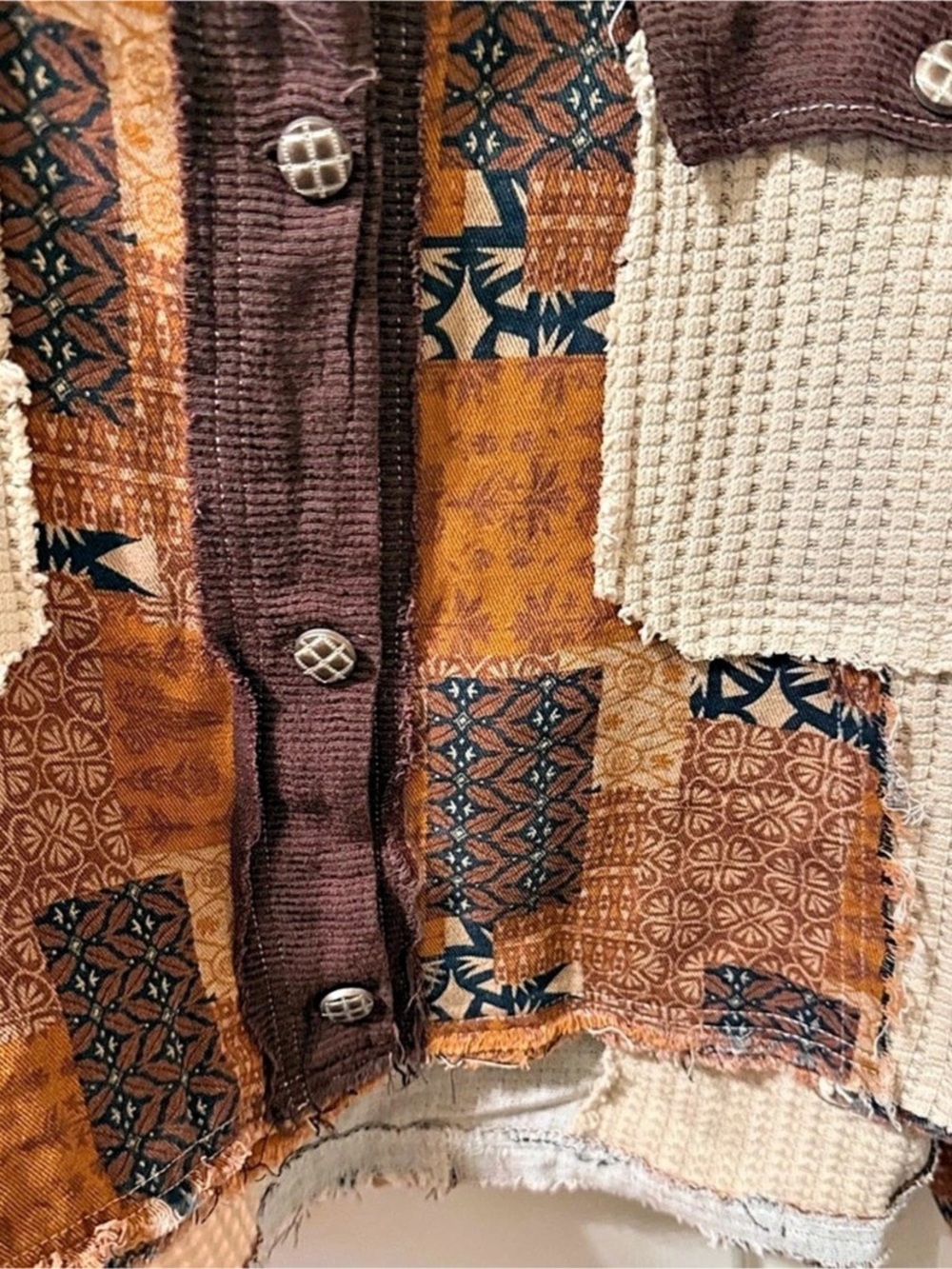 POL Patchwork Shirt Jacket - Picture 3 of 6